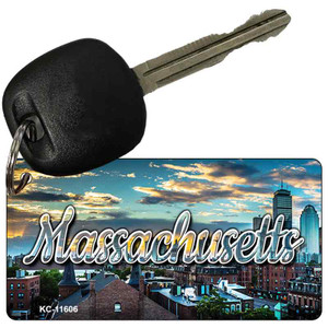 Massachusetts Sunset Skyline Wholesale Key Chain