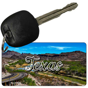 Texas Open Mountain Road Wholesale Novelty Metal Key Chain