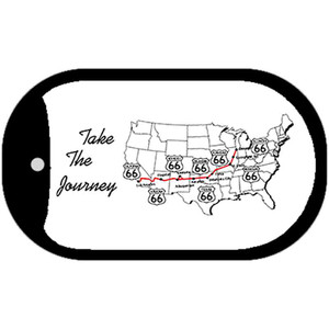 RT 66 Take the Journey Novelty Wholesale Dog Tag Necklace