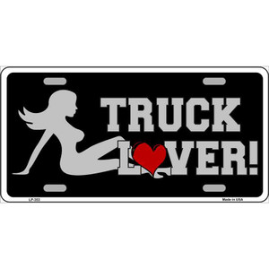 Truck Lover Girl Wholesale Metal Novelty License Plate