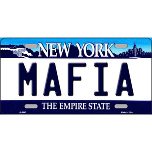 Mafia New York Novelty Wholesale Metal License Plate