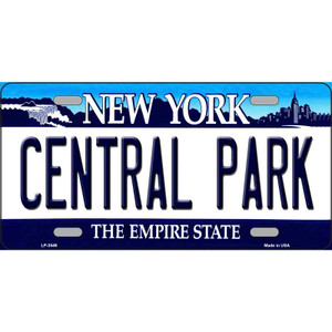 Central Park New York Novelty Wholesale Metal License Plate