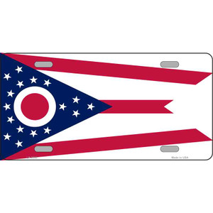 Ohio State Flag Wholesale Metal Novelty License Plate