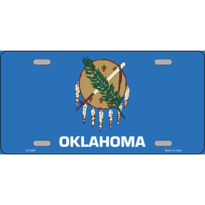 Oklahoma State Flag Wholesale Metal Novelty License Plate