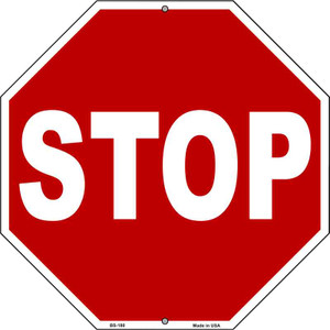 Stop Wholesale Metal Novelty Octagon Stop Sign BS-180
