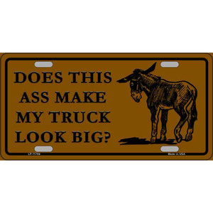 Does This Ass Wholesale Novelty License Plate