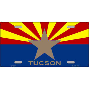 Tucson Arizona State Flag Wholesale Metal Novelty License Plate