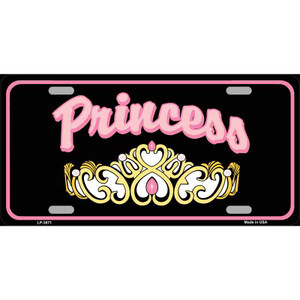 Princess Tiara Wholesale Metal Novelty License Plate