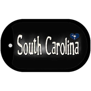 South Carolina Flag Script Wholesale Novelty Dog Tag
