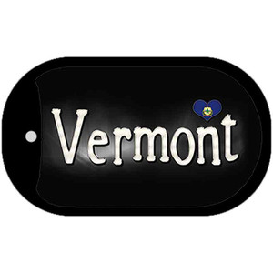 Vermont Flag Script Wholesale Novelty Dog Tag