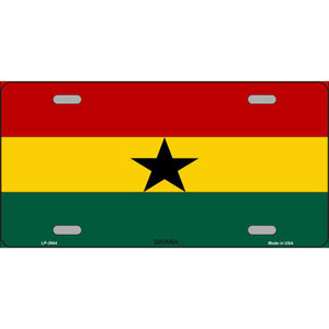 Ghana Flag Wholesale Metal Novelty License Plate
