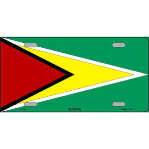 Guyana Flag Wholesale Metal Novelty License Plate