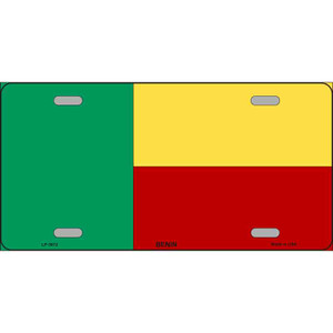 Benin Flag Wholesale Metal Novelty License Plate
