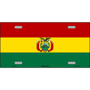 Bolivia Flag Wholesale Metal Novelty License Plate