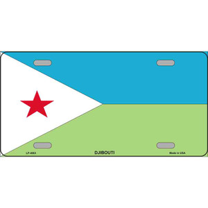 Djibouti Flag Wholesale Metal Novelty License Plate