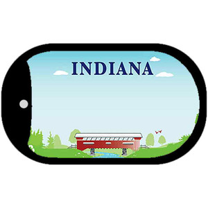 Indiana Plate Blank Wholesale Dog Tag Necklace