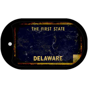 Delaware Rusty Blank Wholesale Dog Tag Necklace