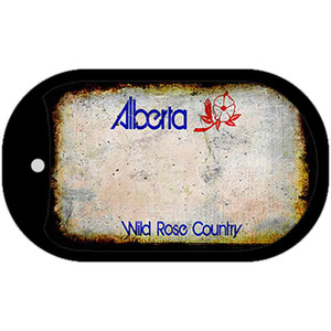 Alberta Rusty Blank Wholesale Dog Tag Necklace