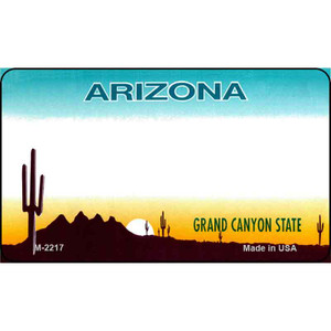 Arizona Blank Background Wholesale Aluminum Magnet M-2217