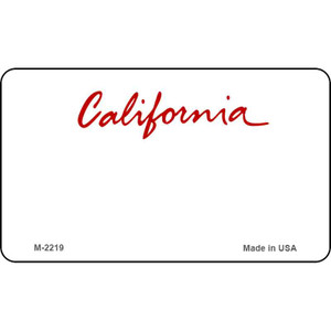 California Blank Background Wholesale Aluminum Magnet M-2219