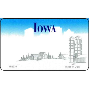 Iowa Blank Background Wholesale Aluminum Magnet M-2230