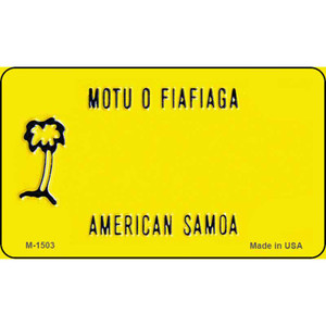 American Samoa Blank Background Wholesale Aluminum Magnet M-1503