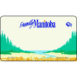 Manitoba Blank Background Wholesale Aluminum Magnet M-1505