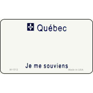 Quebec Blank Background Wholesale Aluminum Magnet M-1512