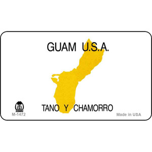 Guam Blank Background Wholesale Aluminum Magnet M-1472