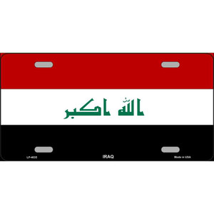 Iraq Flag Wholesale Metal Novelty License Plate