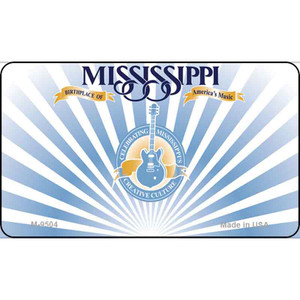 Mississippi Blank Background Wholesale Aluminum Magnet M-9504