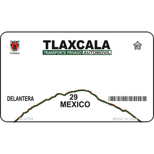 Tlaxcala Blank Background Wholesale Aluminum Magnet M-4794