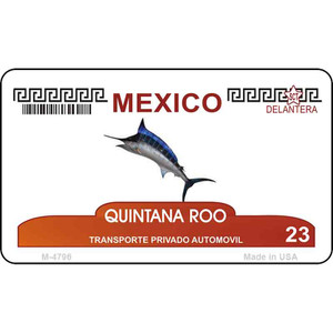 Quintana Roo Blank Background Wholesale Aluminum Magnet M-4796