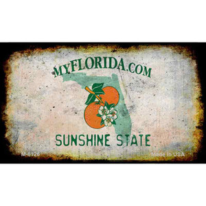 Florida Rusty Blank Background Wholesale Aluminum Magnet M-8126