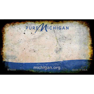 Michigan Rusty Blank Background Wholesale Aluminum Magnet M-8209