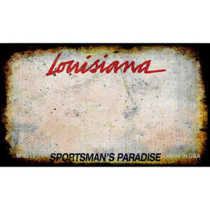 Louisiana Rusty Blank Background Wholesale Aluminum Magnet M-8211