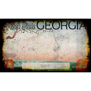 Georgia Rusty Blank Background Wholesale Aluminum Magnet M-9501