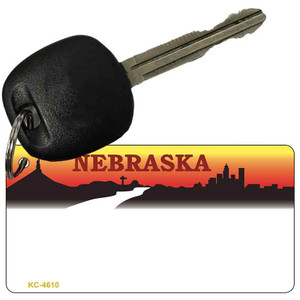 Nebraska Blank Wholesale Aluminum Key Chain KC-4610