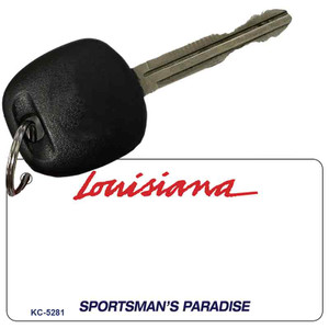 Louisiana Sportsman Blank Plate Wholesale Aluminum Key Chain