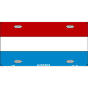 Luxembourg Flag Wholesale Metal Novelty License Plate