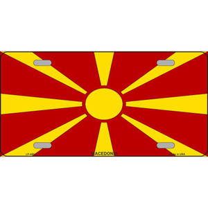 Macedonia Flag Wholesale Metal Novelty License Plate