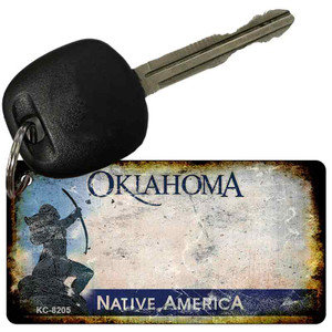 Oklahoma Rusty Blank Wholesale Aluminum Key Chain KC-8205