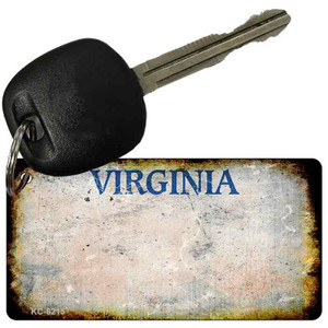 Virginia Rusty Blank Plate Wholesale Aluminum Key Chain