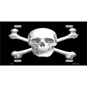 Skull And Cross Bones Wholesale Metal Novelty License Plate