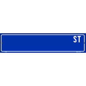 Blue Street Blank Wholesale Novelty Street Sign