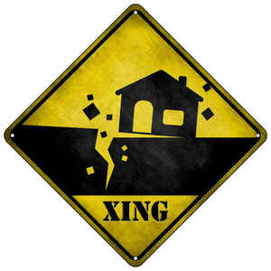 Earthquake Xing Novelty Wholesale Crossing Sign