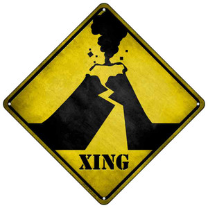 Volcano Xing Wholesale Novelty Crossing Sign