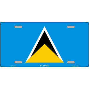 St Lucia Flag Wholesale Metal Novelty License Plate