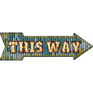 This Way Bulb Letters Wholesale Novelty Arrow Sign