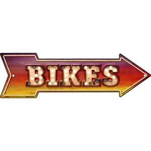 Bikes Bulb Letters Wholesale Novelty Arrow Sign